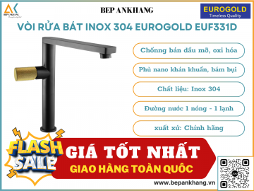 Vòi rửa bát inox 304 Eurogold EUF331D